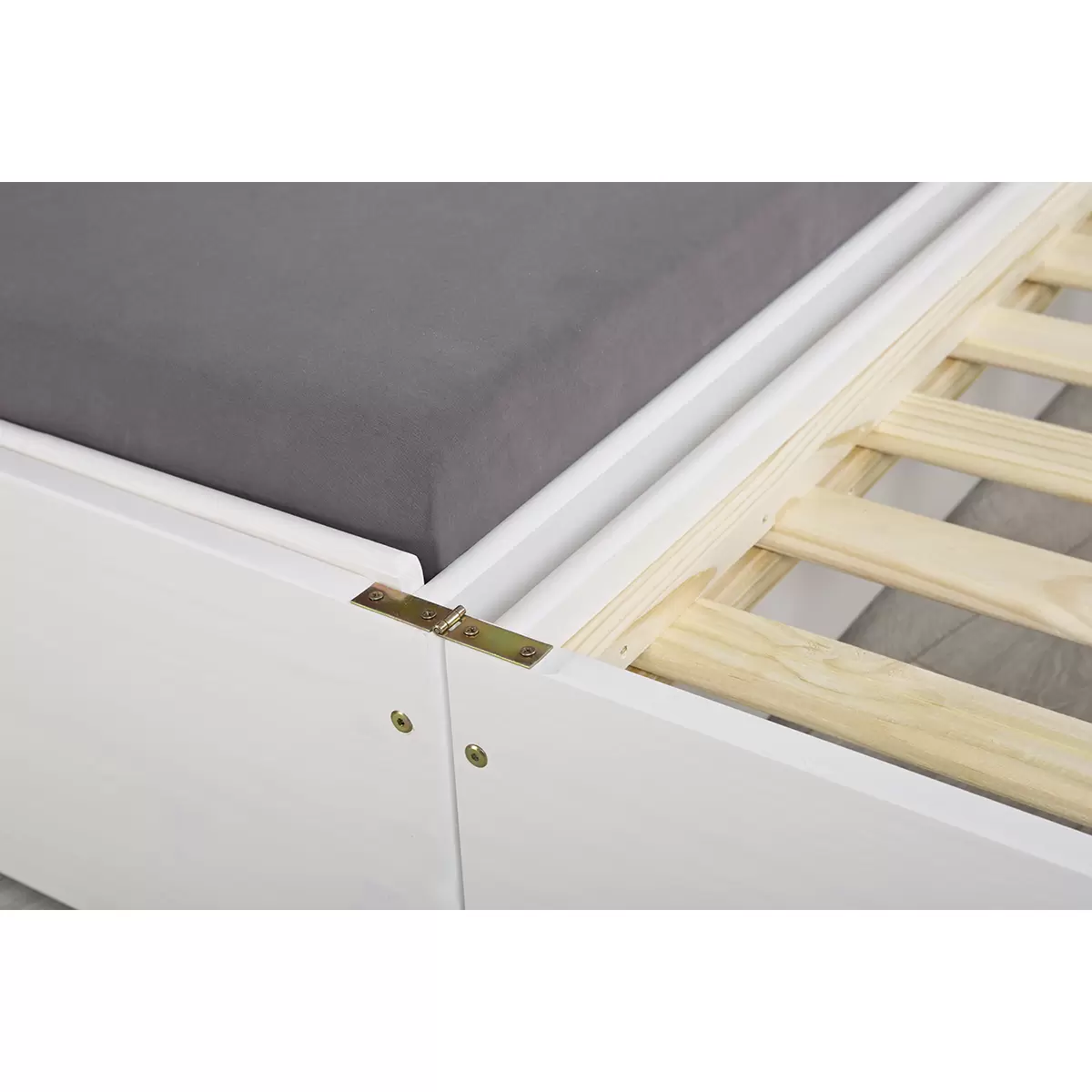 Funktionsbett Lotar 90x200 weiss