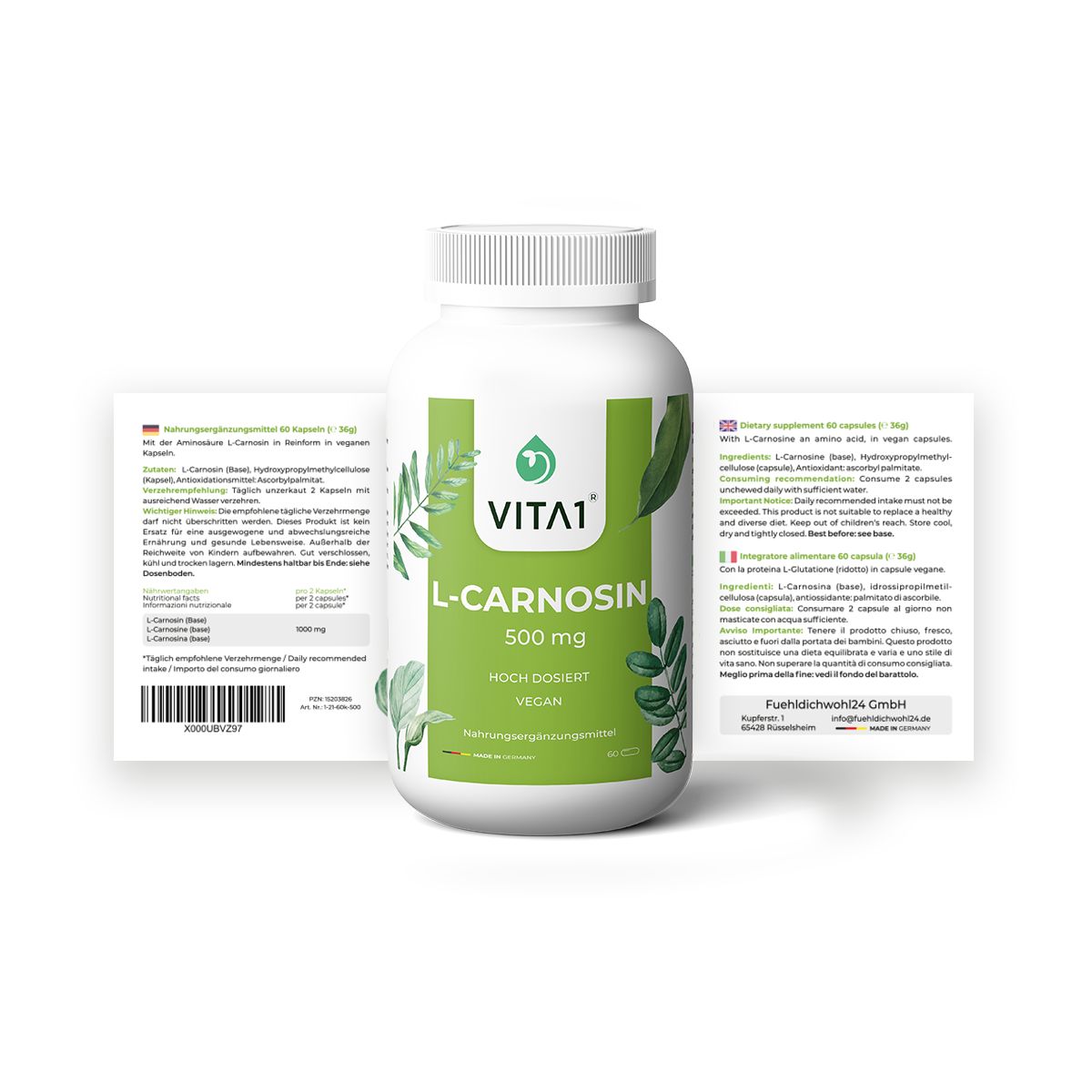 VITA1 L-Carnosin, 500 mg