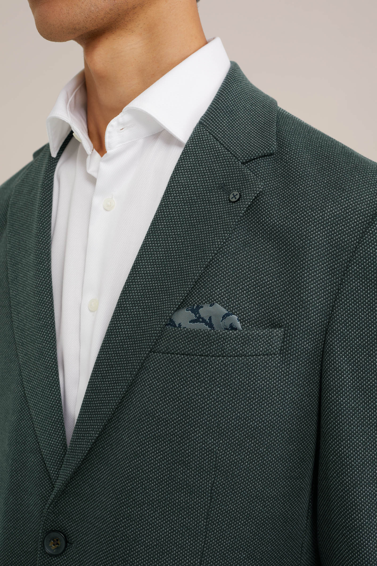 stretch kwaliteit blazer WE Fashion Groen