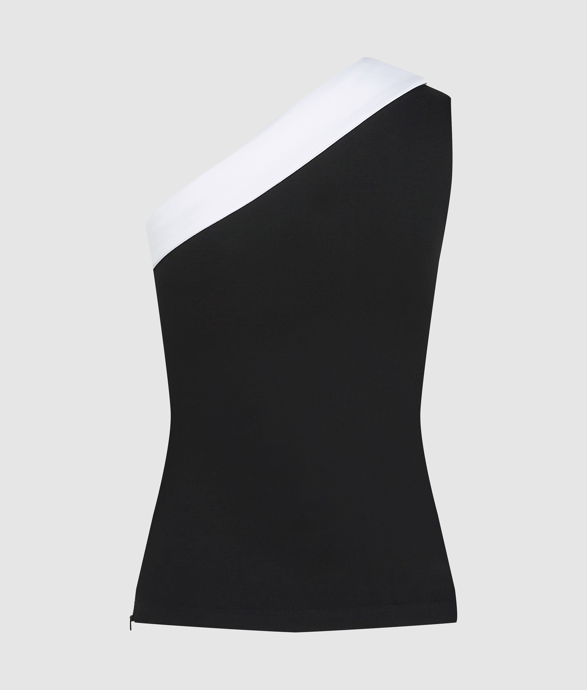 Asymmetrisch topje met revers met Karl DNA