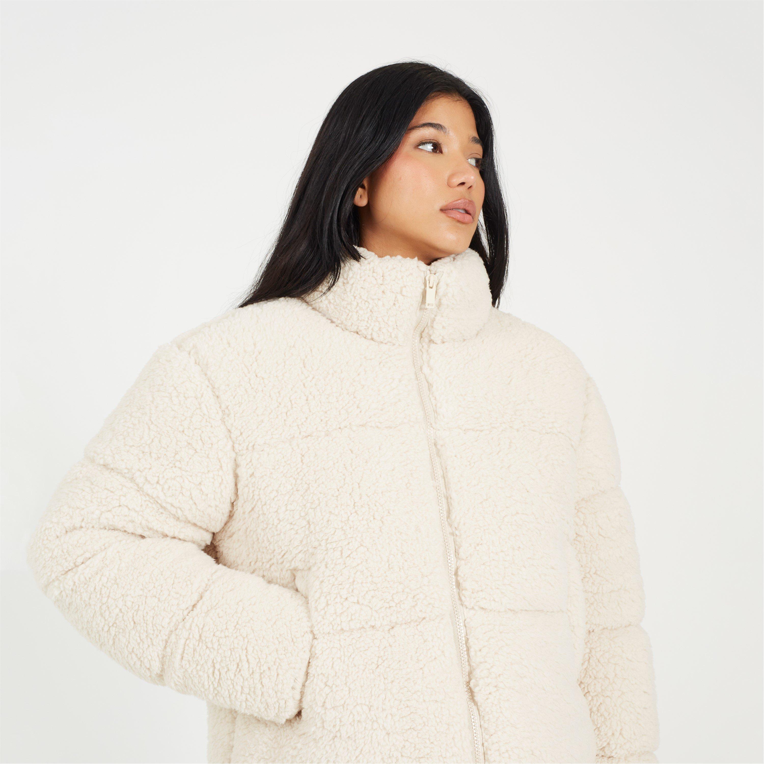 Be You Borg Borg Crop Puffer Jacket