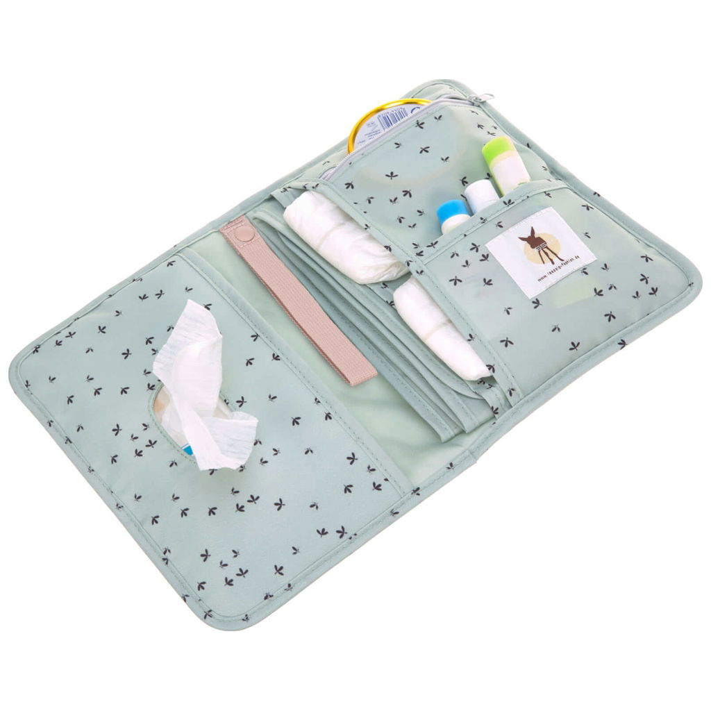 LässigLässig   Changing Pouch Windeltasche Floral mint