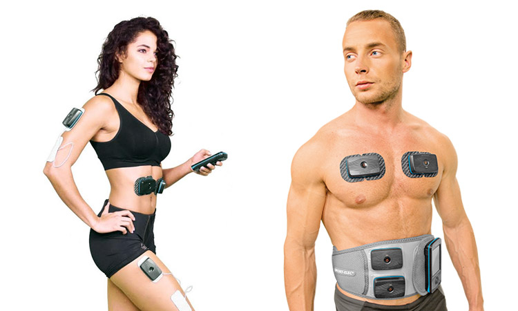 Estimulador muscular sem fio Free Action Sport-elec + cinto abdominal