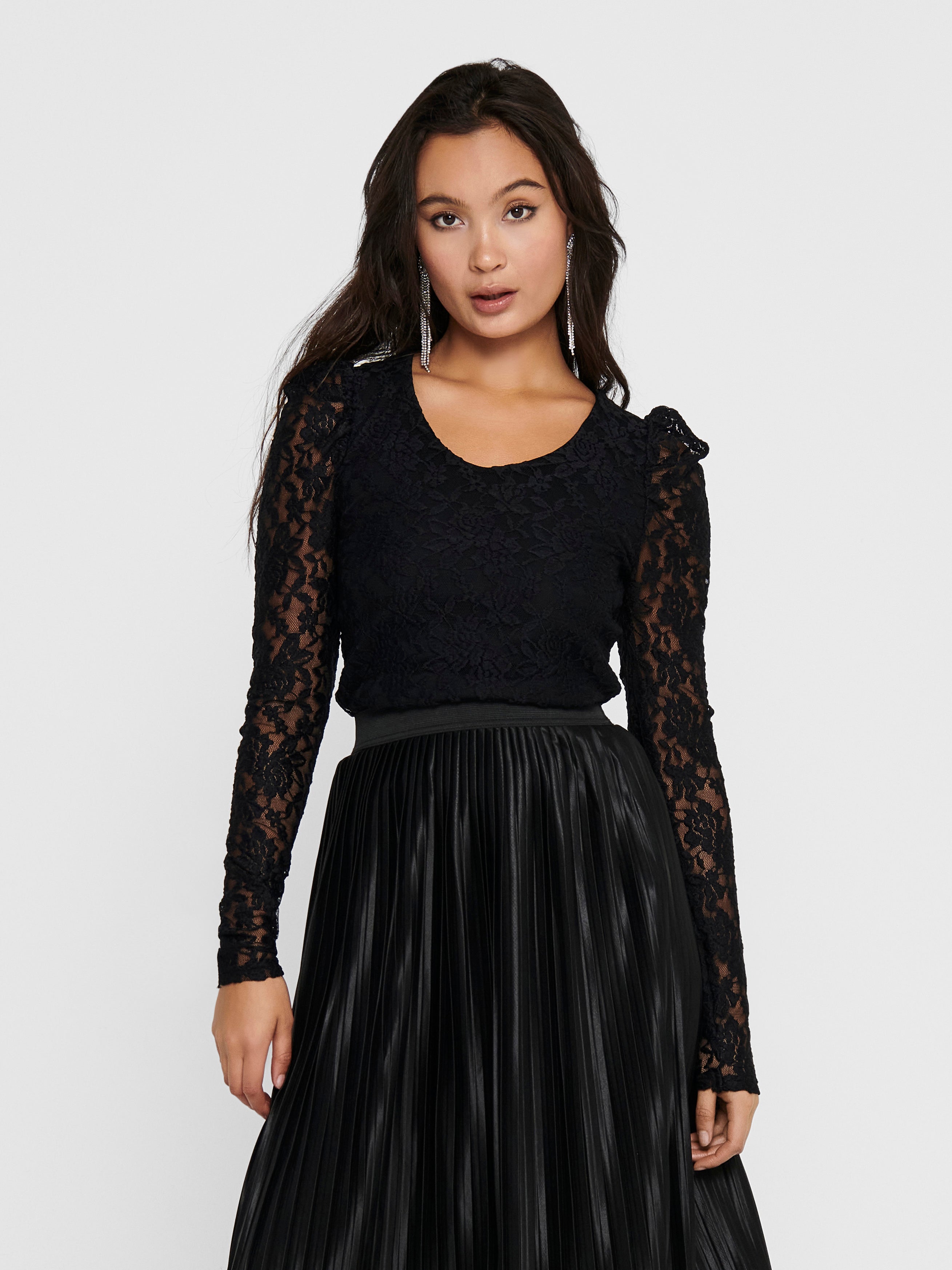 ONLPOULA Top Black