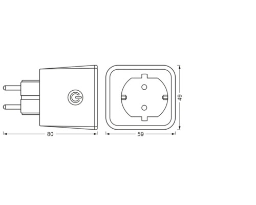 Ledvance Smart+ WiFi Solar Plug EU-stopcontact Wit