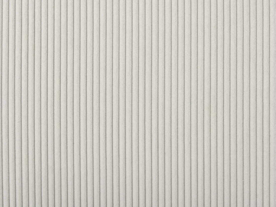 Canapé d'angle droit convertible en velours côtelé beige NURAZIO