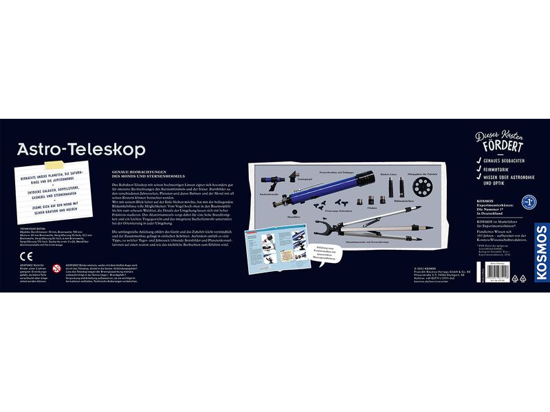 Kosmos Astro-Teleskop Refraktor-Teleskop für langfristige und intensive Beobachtungen von Natur und Sternenhimmel