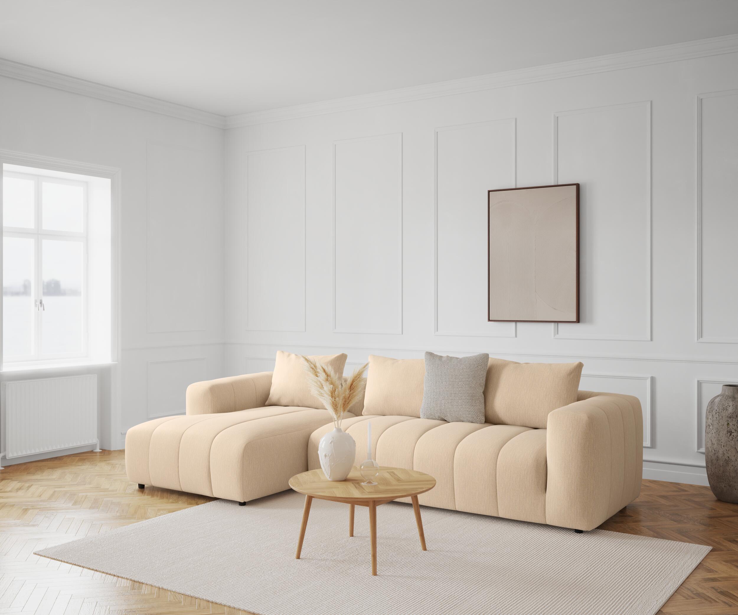 Ingvar venstrevendt sofa med chaiselong