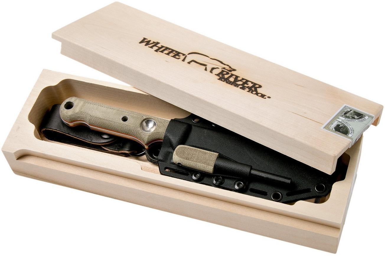 White River Knives FC5 Firecraft survivalmes, Kydex schede met firesteel