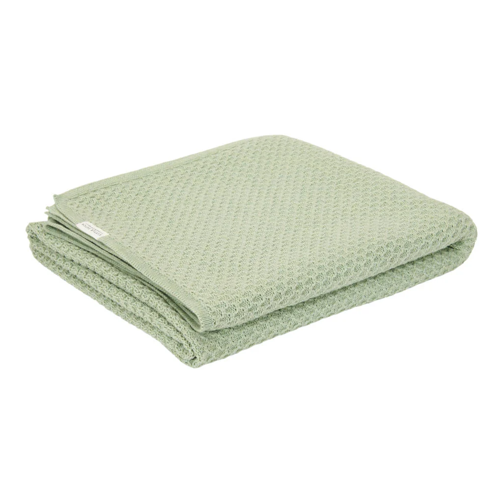 gebreide wiegdeken Pure Sage