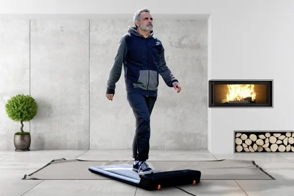 Kingsmith Elektrisk løbebånd WALKING PAD WPA1F PRO, 105 kg, 0,5 km/t, 6 km/t, Afstand, Hastighed, Step counter, Tid, Sort, Grå, Vandre