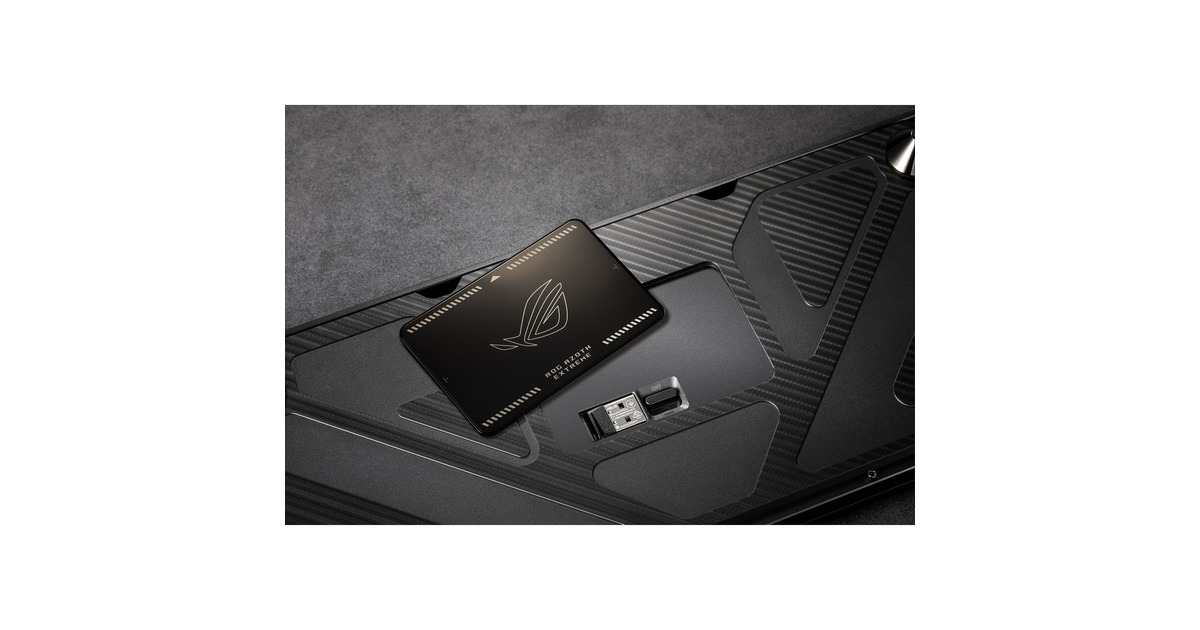 ASUSROG Azoth Extreme, gaming toetsenbord  (Zwart, US lay-out, ROG NX Snow, RGB leds, 75%, Hot-swappable, PBT Double-shot, Bluetooth / 2.4GHz / USB 2.0)