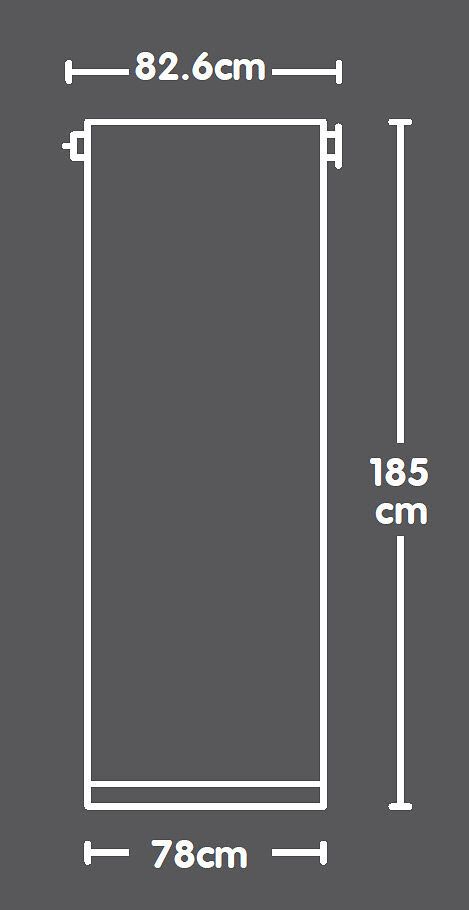 POLAR Rollo - Weiss / B: 83.0 cm x H: 185.0 cm