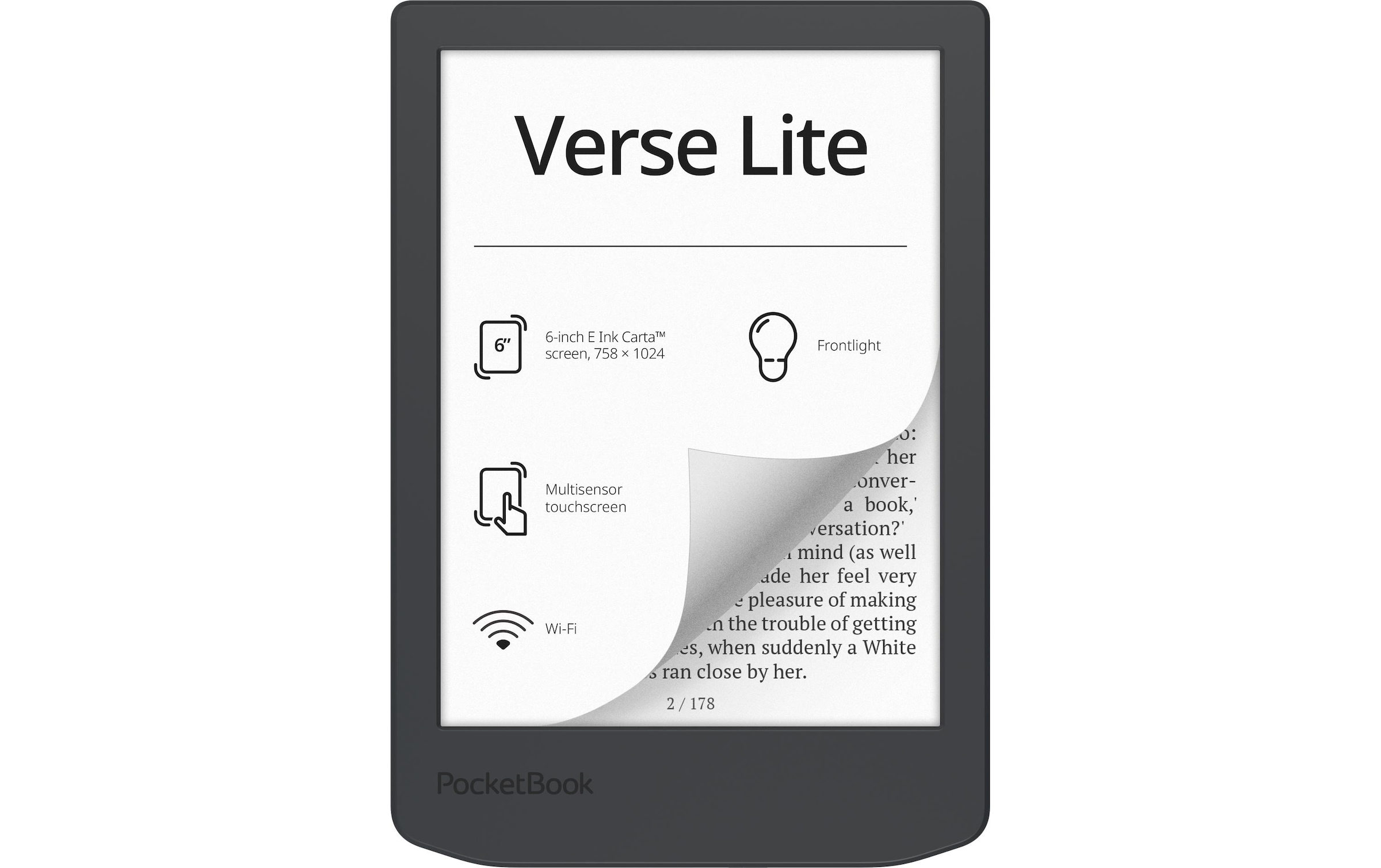 PocketBook E-Book »Verse Lite Midnight Grey« (15,18 cm / 6 ″) 8 GB )