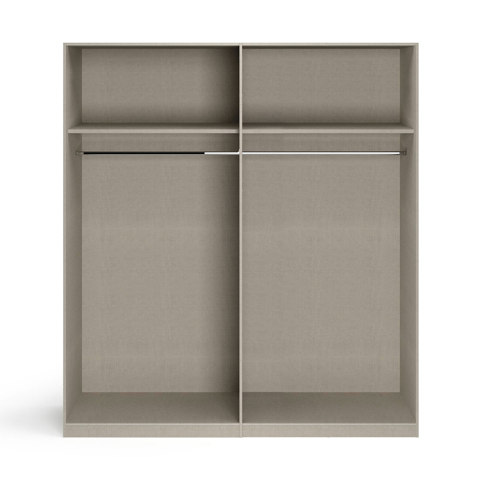 Drehtürenschrank - alpinweiß - 4-türig - 181x210 cm