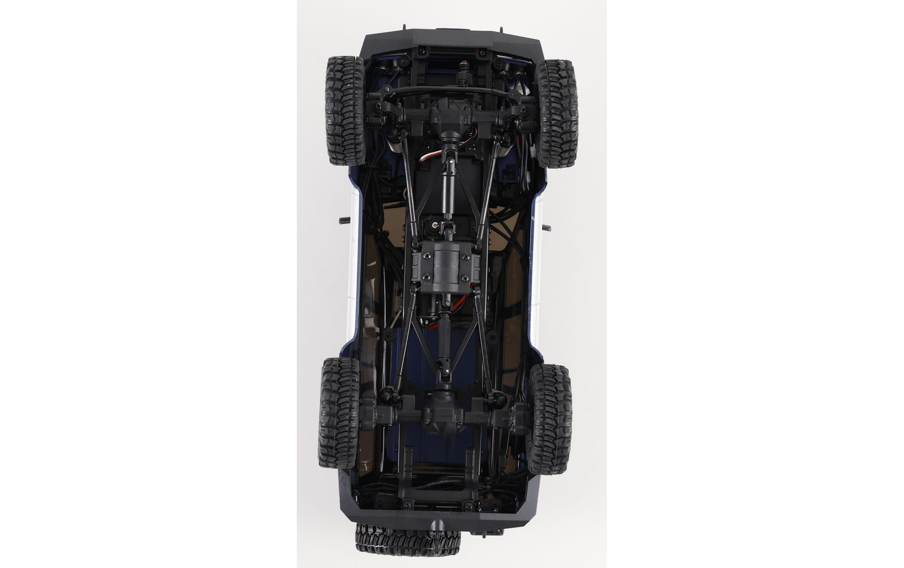 Scale Crawler FCX18 Toyota LC80 Blau, RTR, 1:18<br>Mini Rock Crawler mit detaillierter Toyota Landcruiser Karosserie und 2-Gang Getriebe