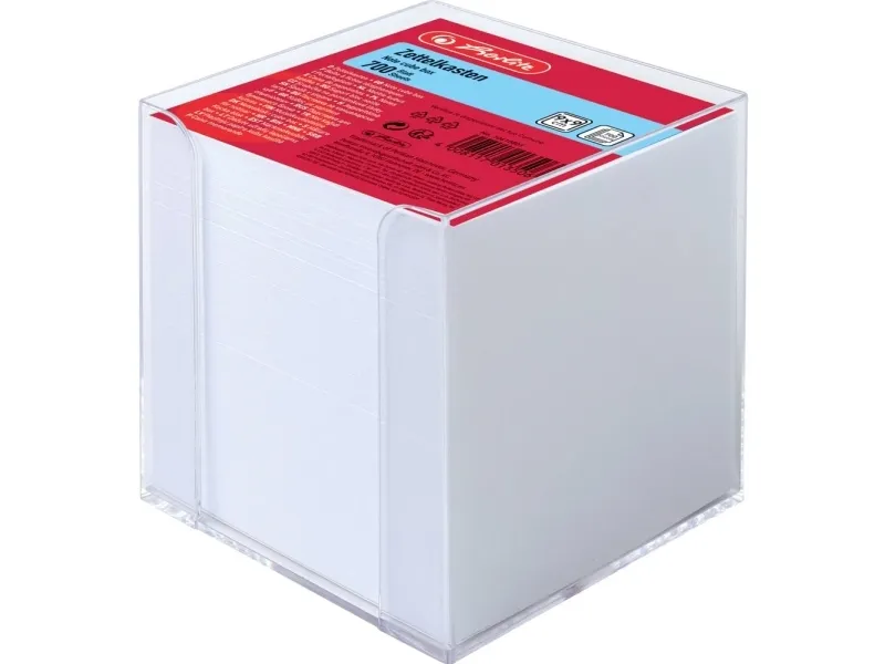 Kubusblok dispenser Herlitz 10410801, 90x90x90 mm 700 ark