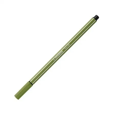 Premium-Filzstift - STABILO Pen 68 - Einzelstift - moosgrün