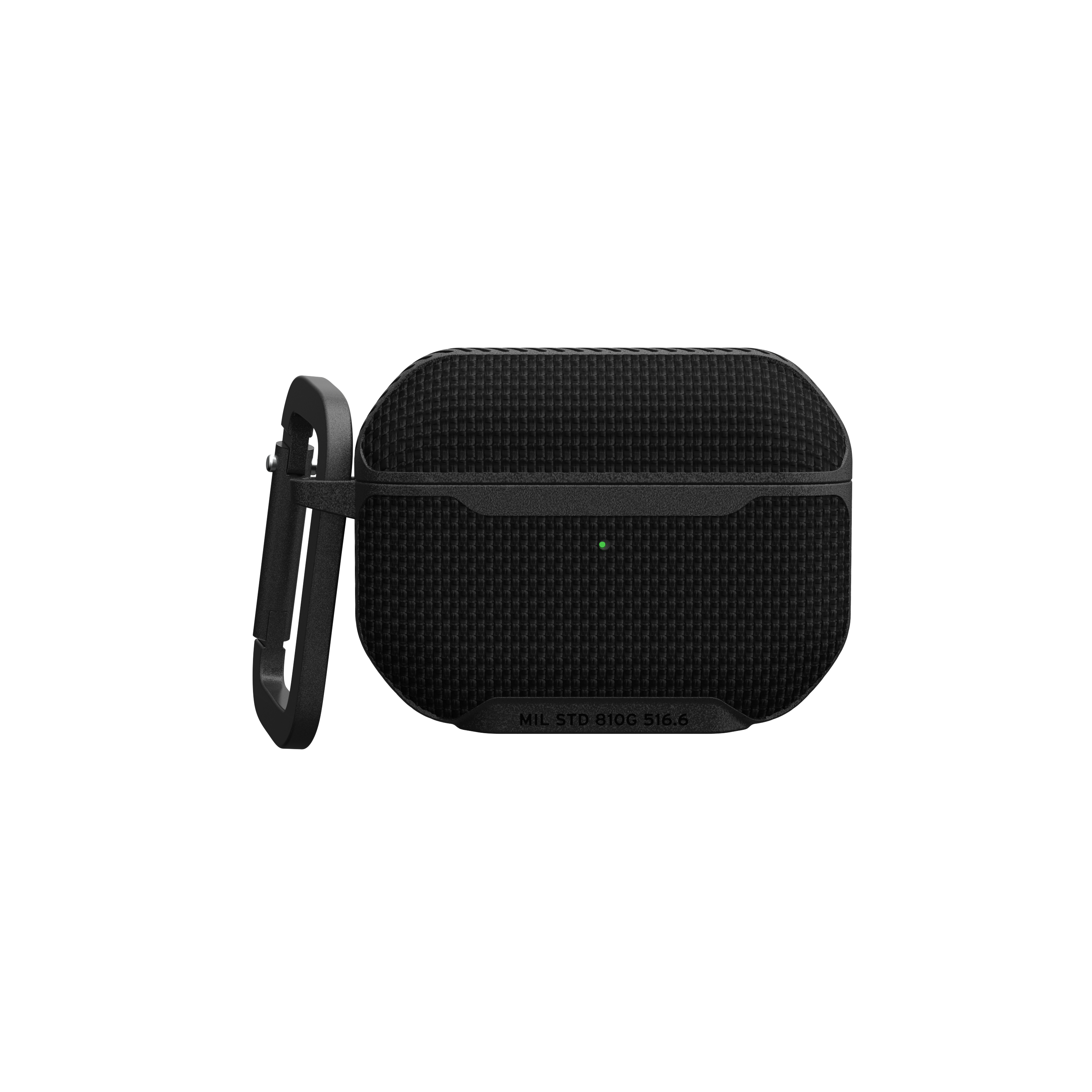 AirPods Pro 2 / AirPods Pro Nylon Schutzhülle mit Karabinerhaken Metropolis (104125114040) - Schwarz