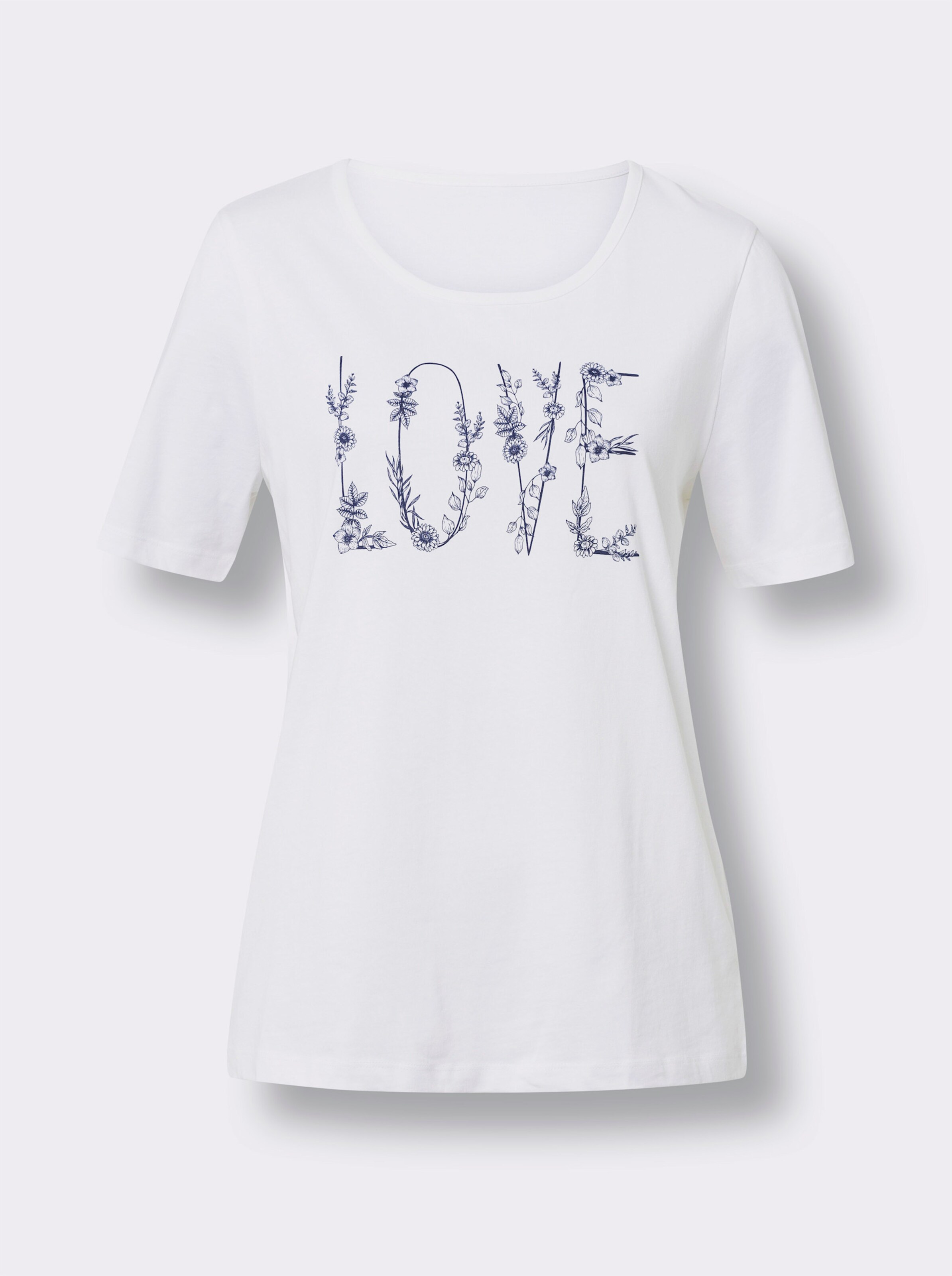 Kurzarmshirt mit Lettering-Druck
