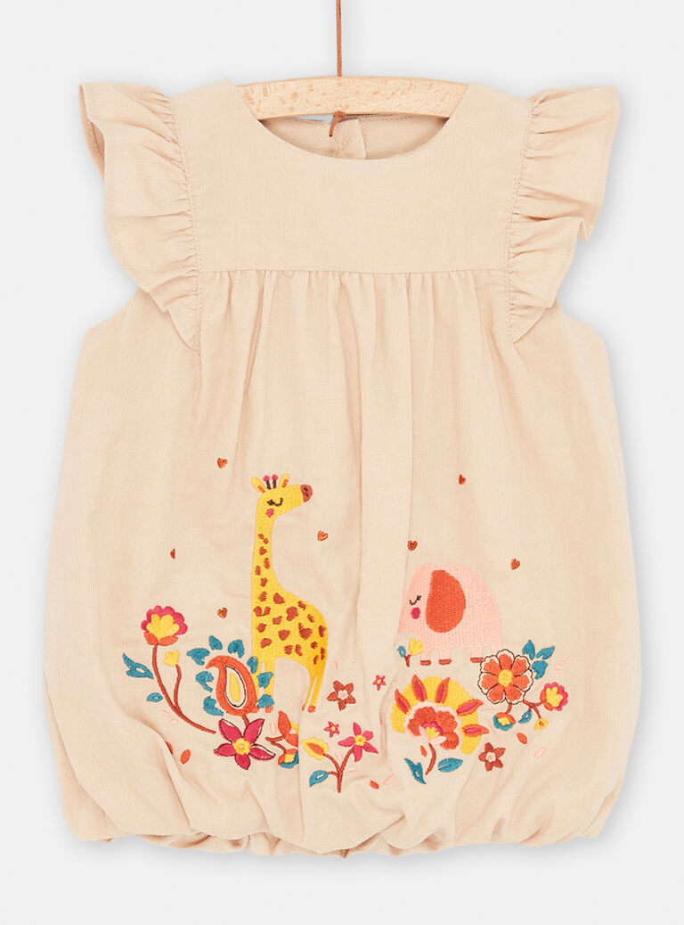 Robe sable à motif animaux