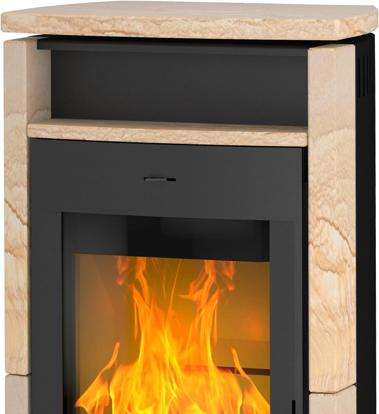 Fireplace Kaminofen Santiago 530mm 367mm 1050mm 111kg