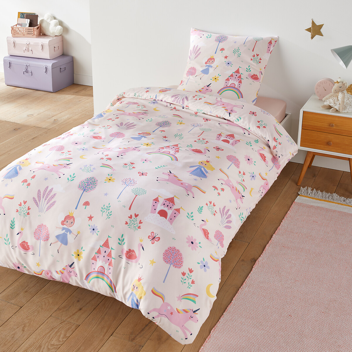 SO'HOME<br>Conjunto de cama, microfibra reciclada, fronha quadrada