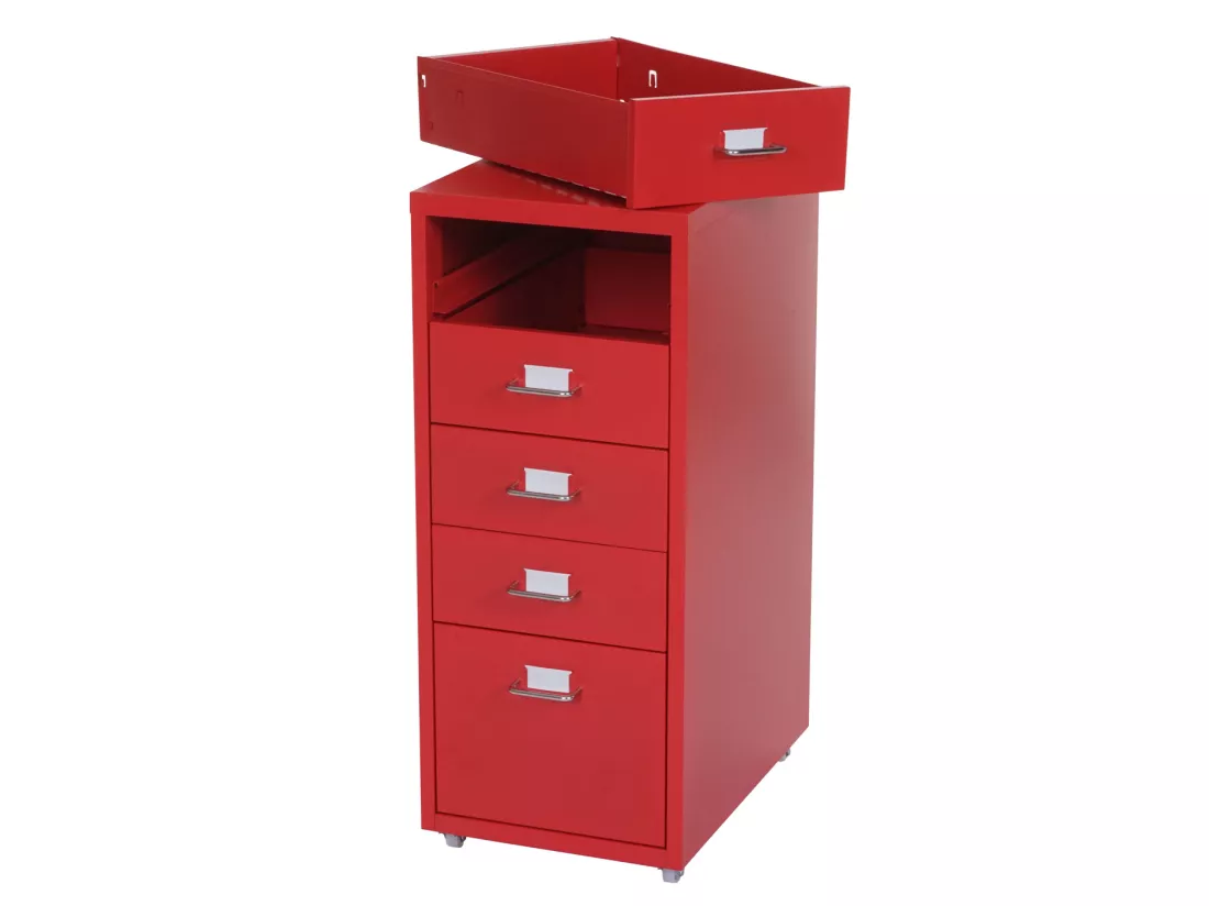 Caisson roulant Preston T851, rouge