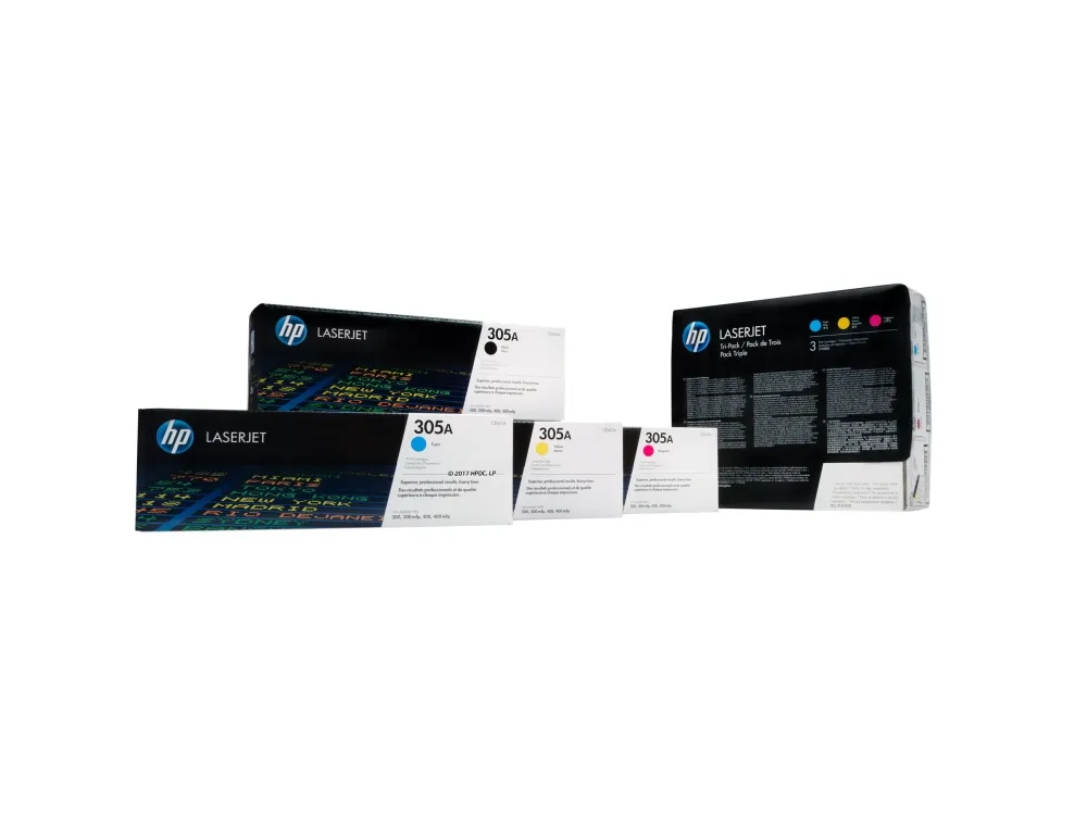 HP 305A - Gul - original - LaserJet - tonerpatron (CE412A) - for LaserJet Pro 300 M351, 400 M451, MFP M375, MFP M475