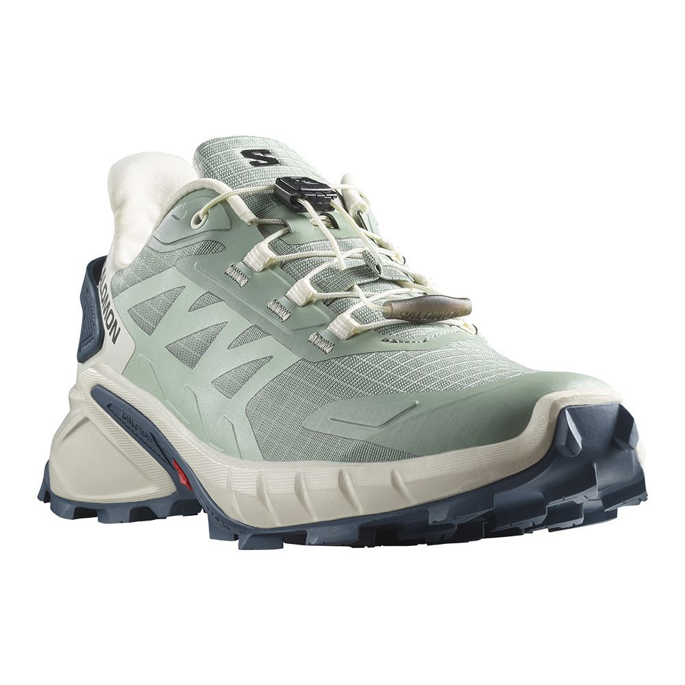 Salomon SUPERCROSS 4 W - Chaussures trail Femme lily pad/vanilla ice/bering sea
