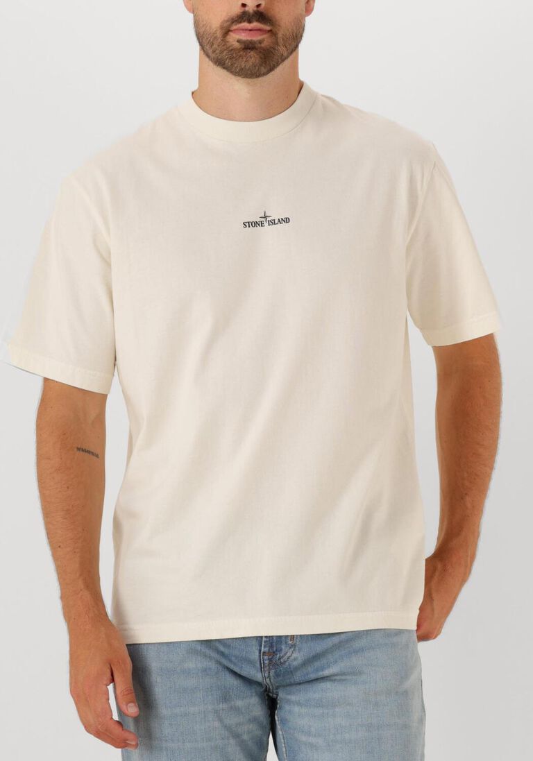 witte stone island t-shirt ss t shirt
