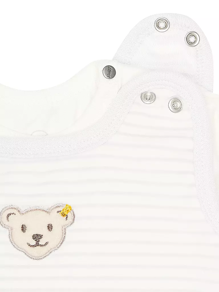 STEIFF Baby Strampler Set 2 teilig hellgrau