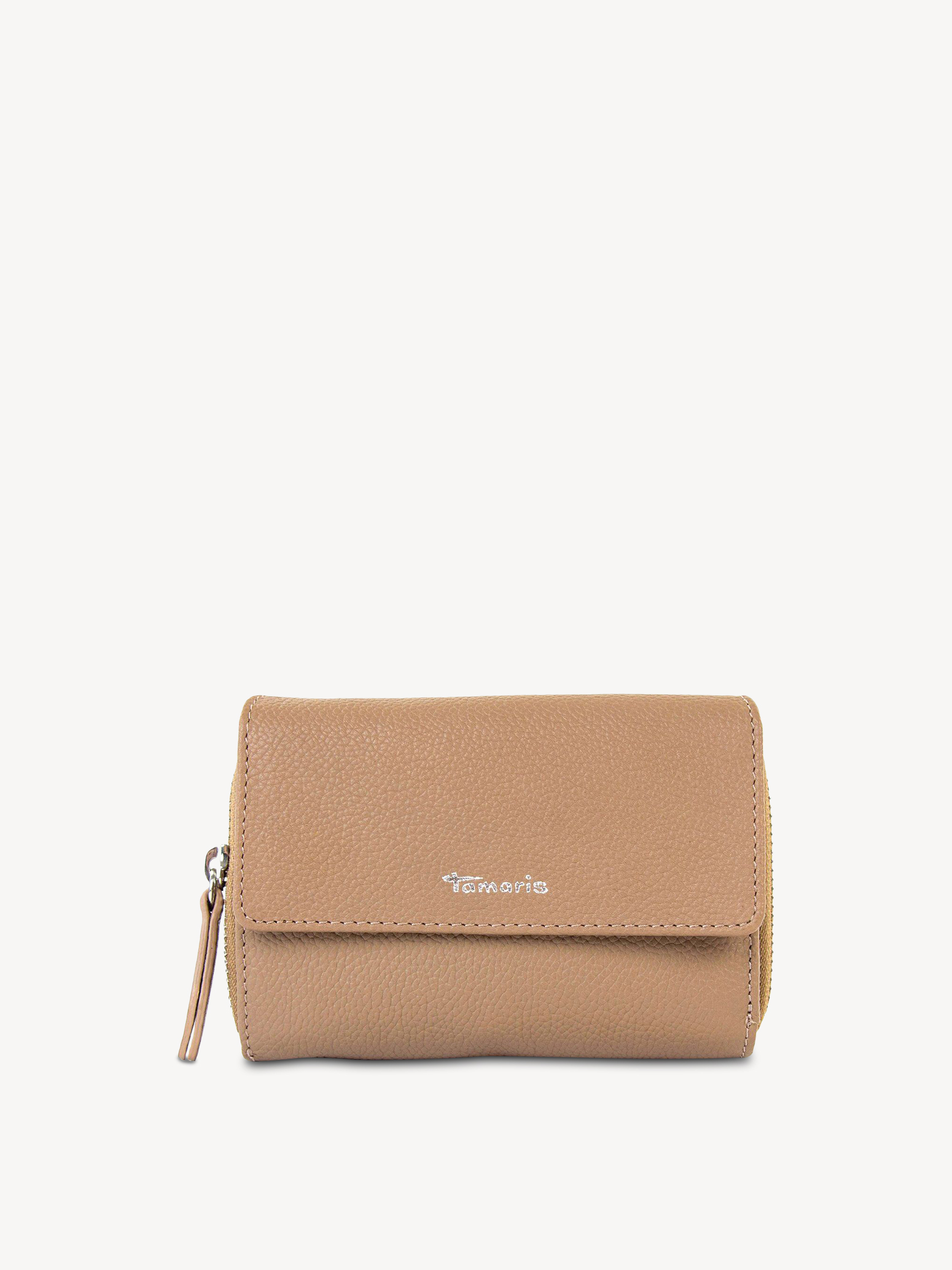 Leren Portemonnee - beige