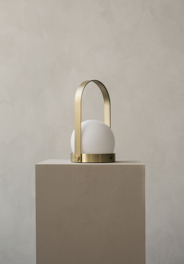 Audo Copenhagen Carrie Portable Table Lamp Brushed brass
