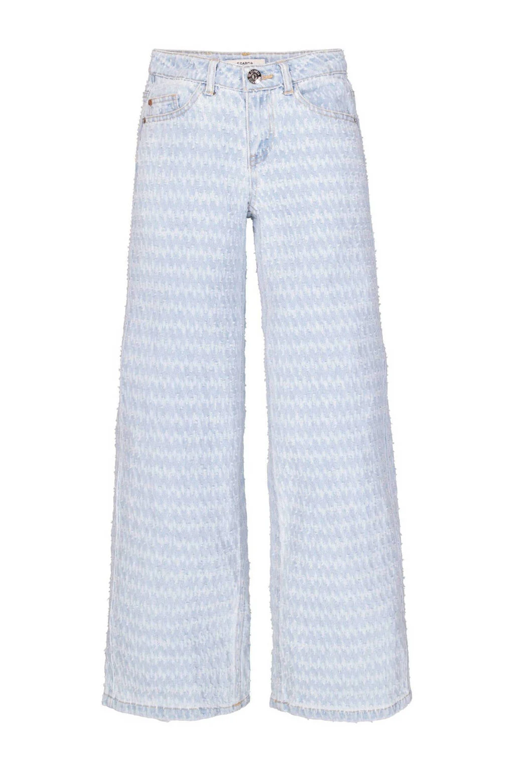 Garcia wide leg low waist jeans light blue denim