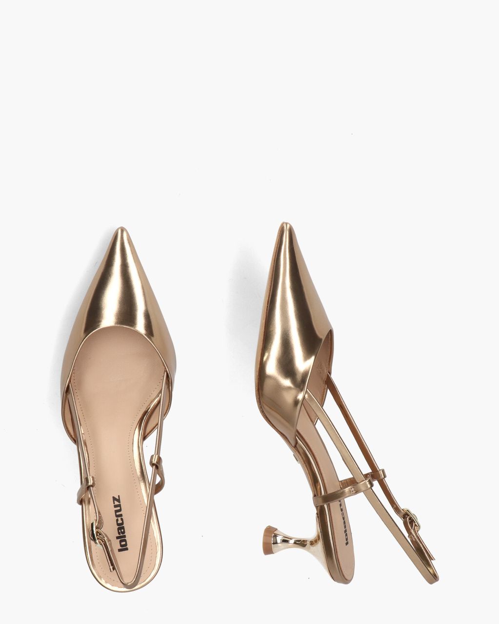 Lola Cruz Carmen Brons Dames Slingbackpumps