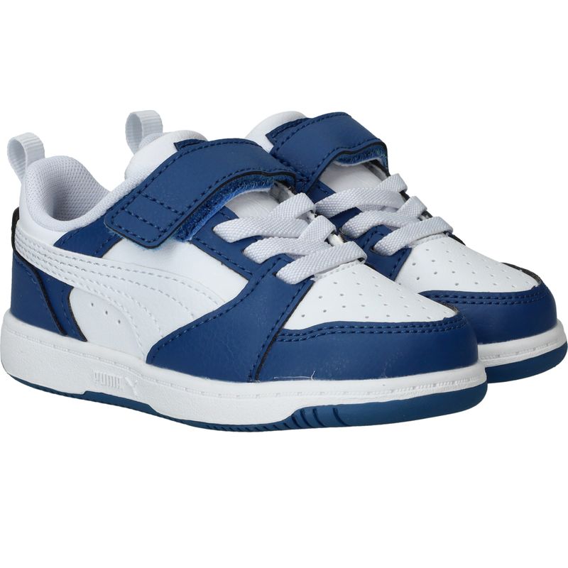 Puma Rebound V6 Low Sneakers Blauw Jongens