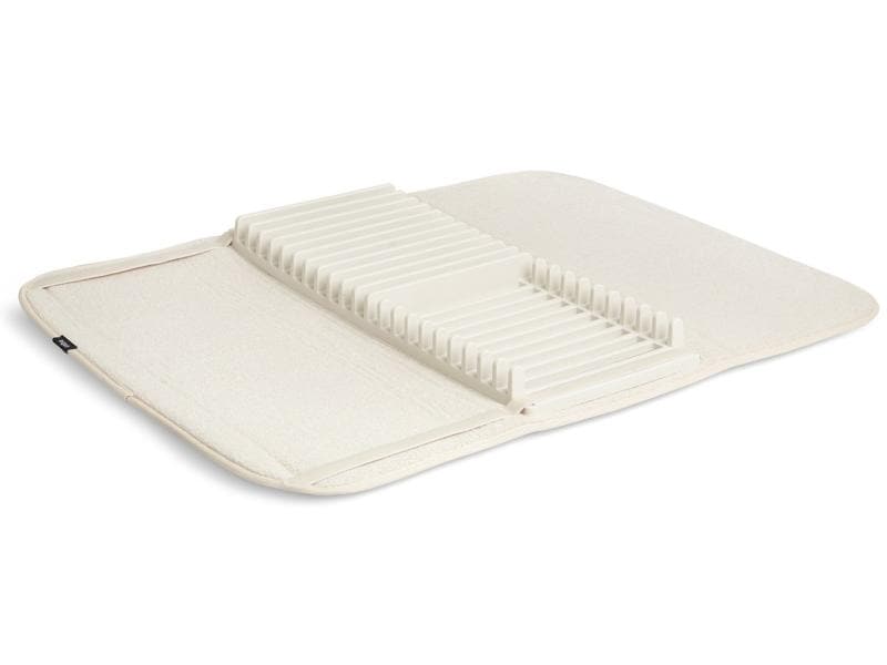 Umbra Abtropfmatte Udry faltbar, Beige Faltbare Geschirr-Trocknungsmatte
