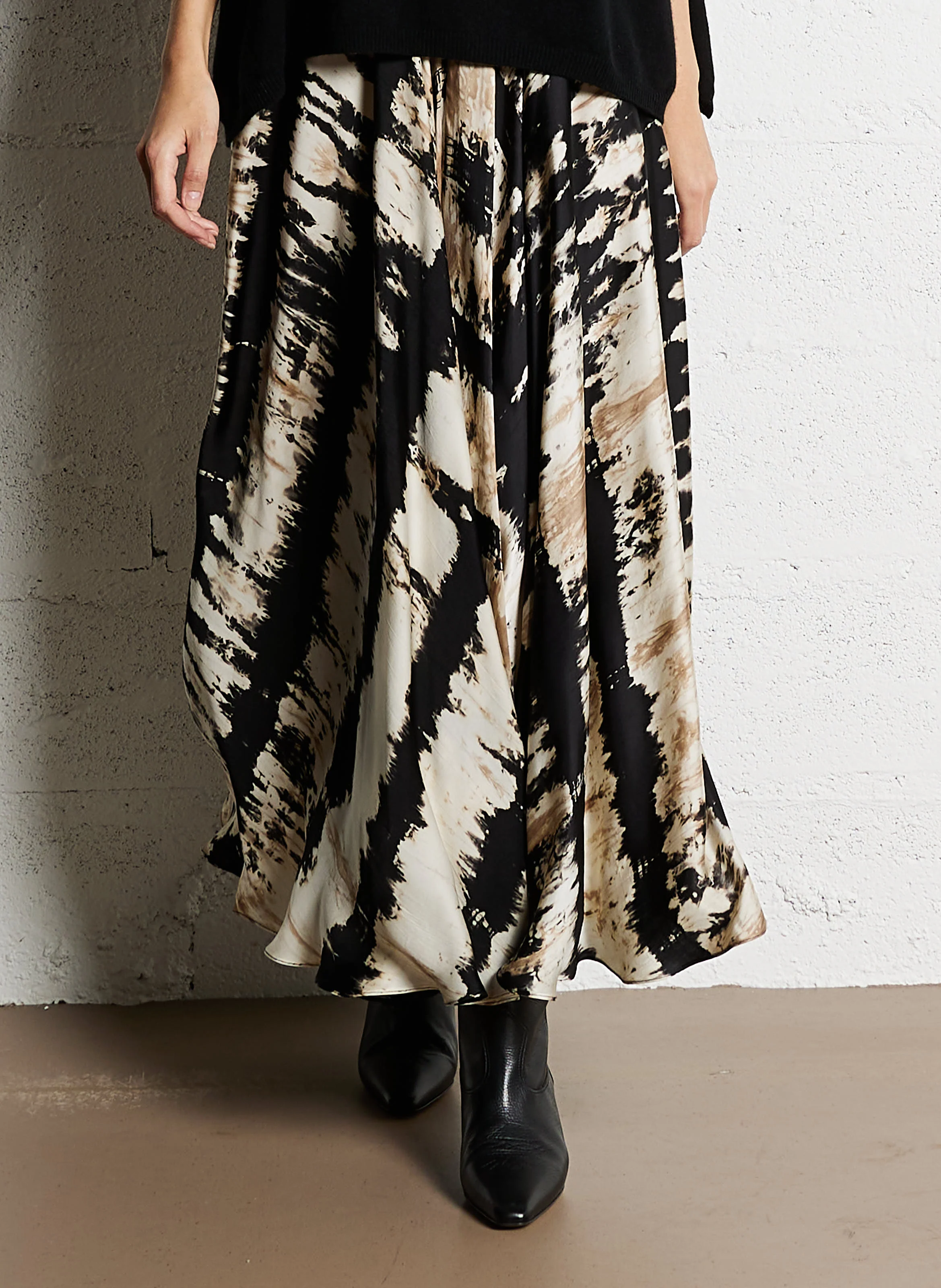 FRIM - Jupe midi à imprimé tie and dye | Multicolore