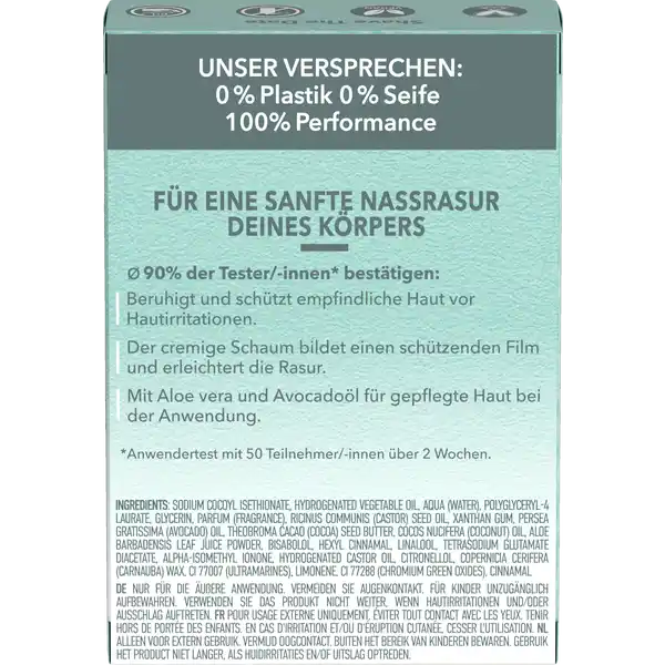 Fester Rasierschaum Aloe Vera & Avocadoöl