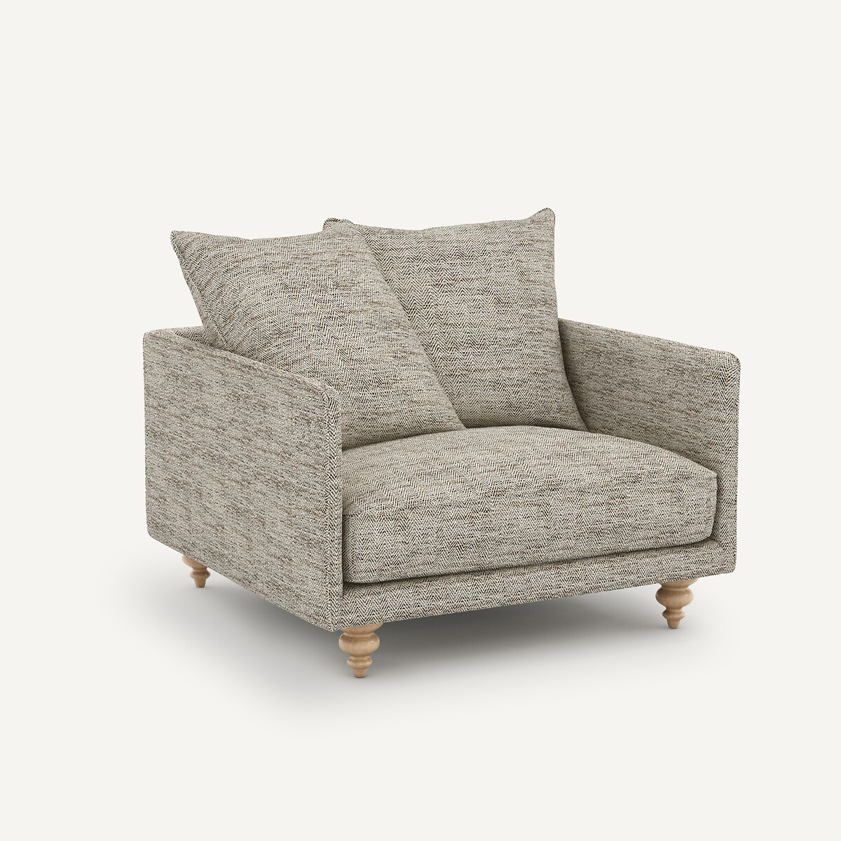 AM.PM<br>Poltrona em tecido cor de cobre salpicado, Lazare