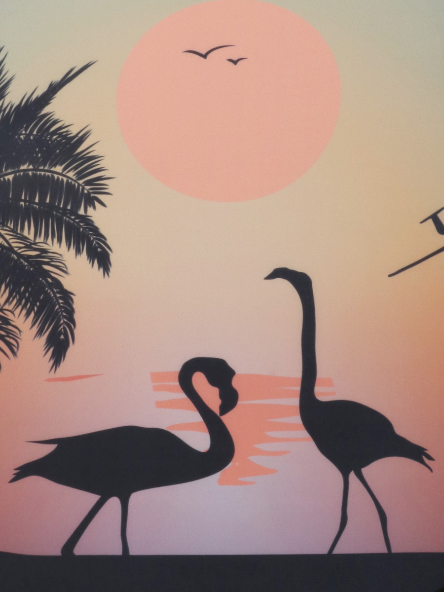 Housse de valise Periea Sunset Flamingos XL