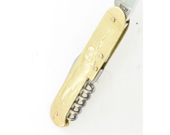 Chasseur - Chien - 3 pièces - Inox Couteau de poche par Coursolle