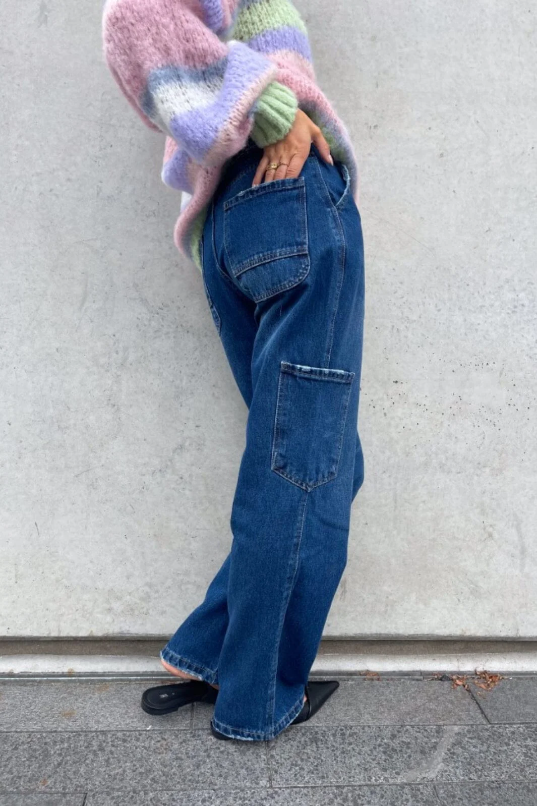 Noella Rory Cargo Jeans 188 dark blue washed