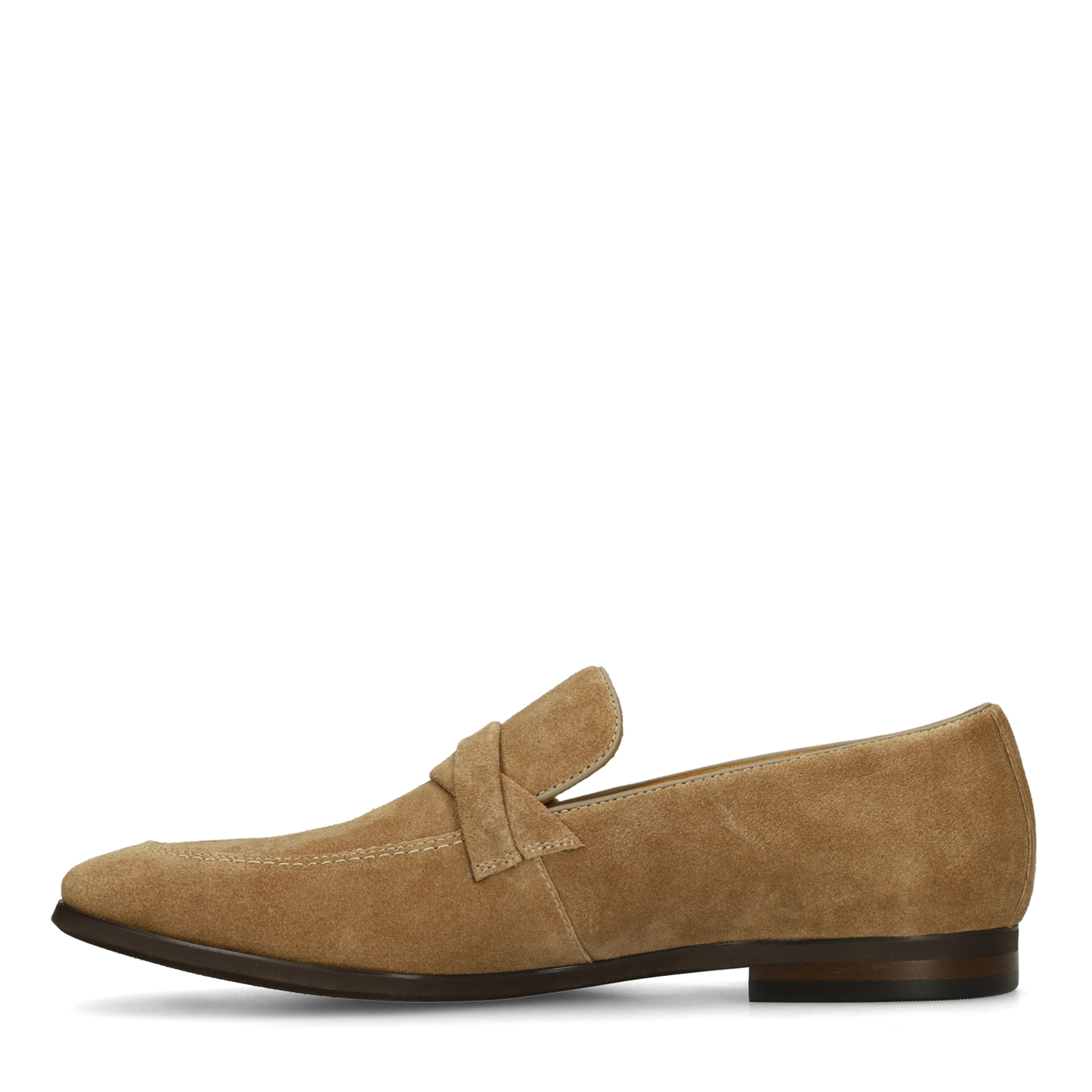 Taupe suède loafers