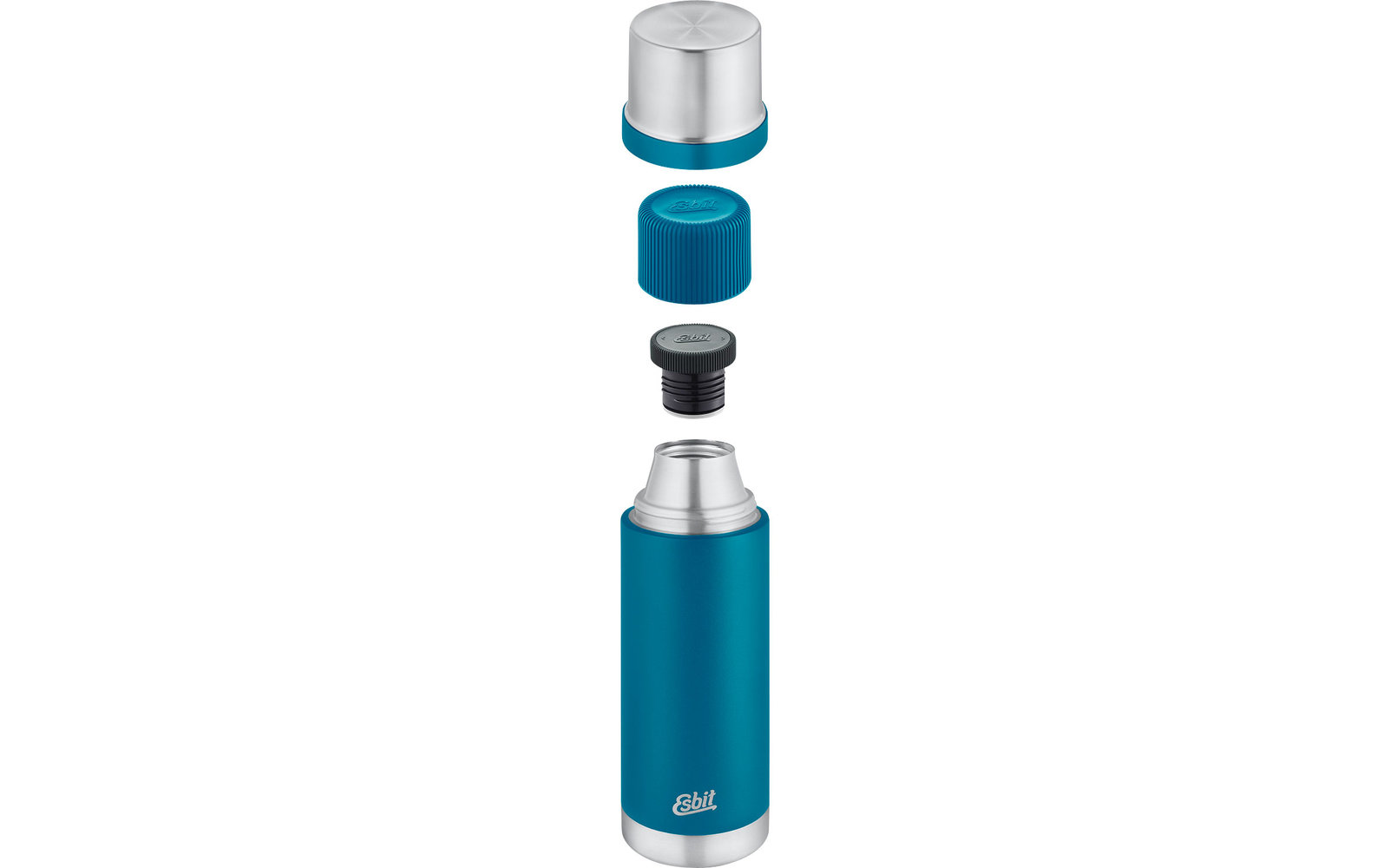 Esbit Sculptor Edelstahl Isolierflasche 0,5 Liter Schwarz