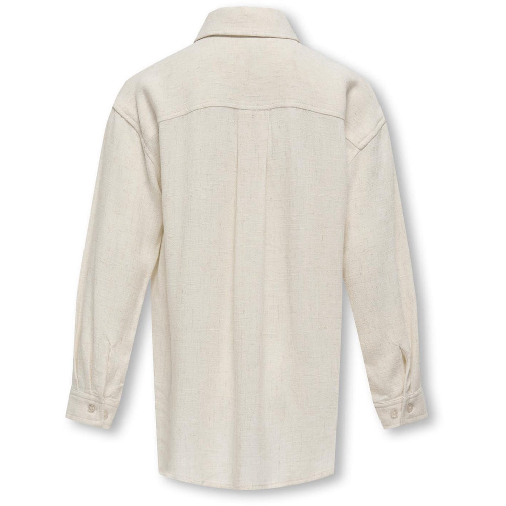 Køb kids ONLY Moonbeam Siesta L/S Hør Blend Ovs Skjorte Pnt