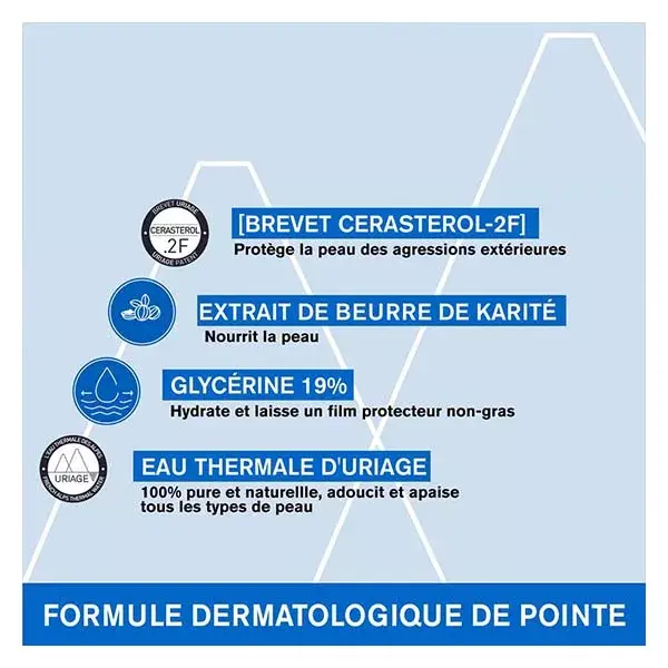 Uriage Xémose Óleo de Limpeza Corporal Suavizante para Pele Seca e Atópica 500ml