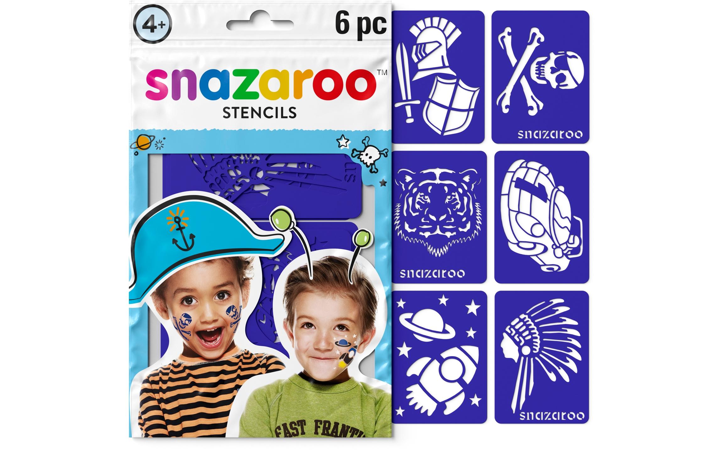 Zubehör Schablonen Jungen, 6 StückAbenteuer Schablonen 6er Set