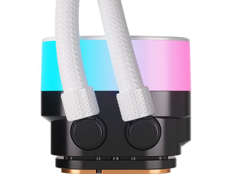 Corsair Wasserkühlung ICUE Link Titan 360 RX RGB Weiss CPU-Flüssigkeitskühler mit RX120 RGB-Lüftern